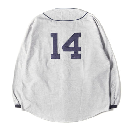 22SS フランネル ロングスリーブ ベースボールシャツ(BLEEK BASEBALL SHIRT)
