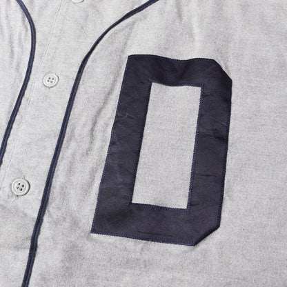 22SS フランネル ロングスリーブ ベースボールシャツ(BLEEK BASEBALL SHIRT)