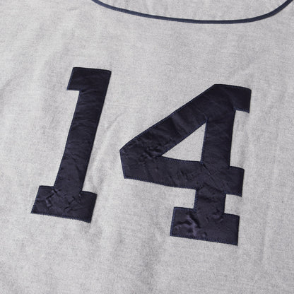 22SS フランネル ロングスリーブ ベースボールシャツ(BLEEK BASEBALL SHIRT)