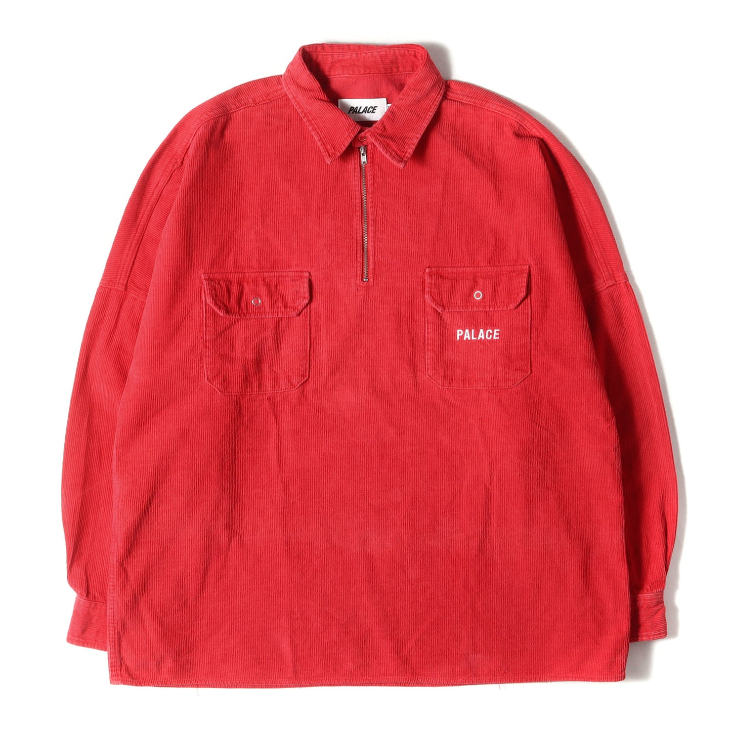 ハーフジップ プルオーバー コーデュロイシャツ(Roy Shirt)