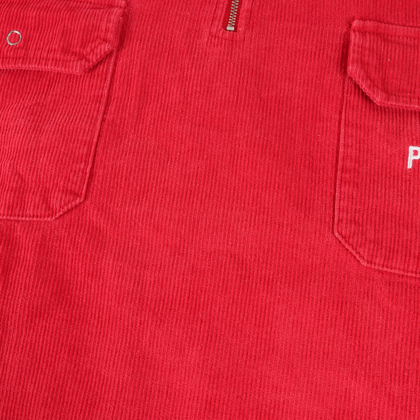 ハーフジップ プルオーバー コーデュロイシャツ(Roy Shirt)