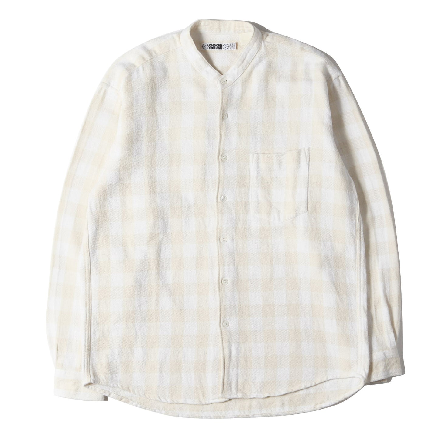 90s バンドカラー バッファローチェック フランネルシャツ(1998年モデル)