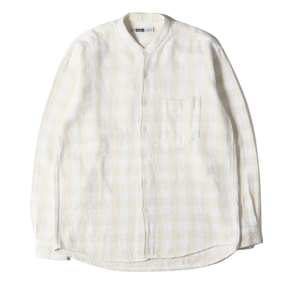 90s バンドカラー バッファローチェック フランネルシャツ(1998年モデル)