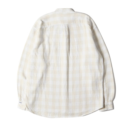 90s バンドカラー バッファローチェック フランネルシャツ(1998年モデル)