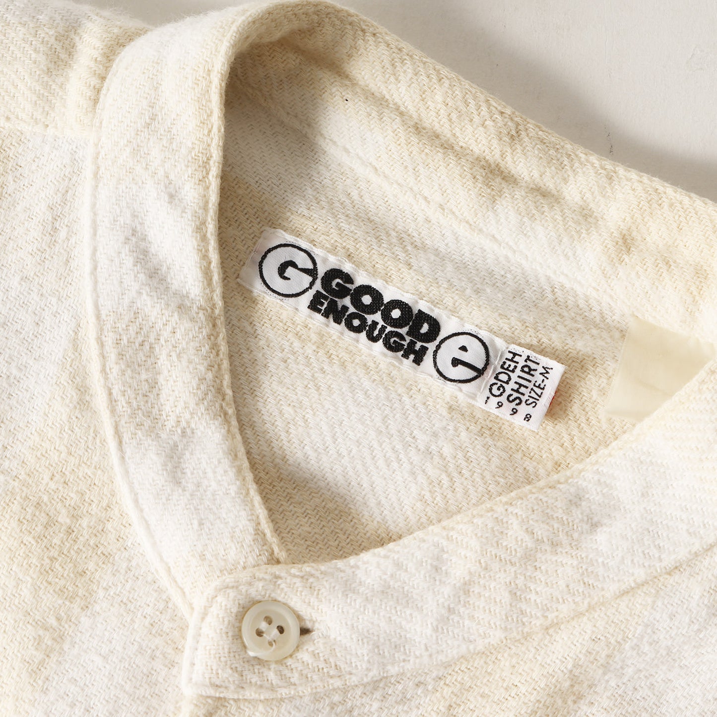 90s バンドカラー バッファローチェック フランネルシャツ(1998年モデル)