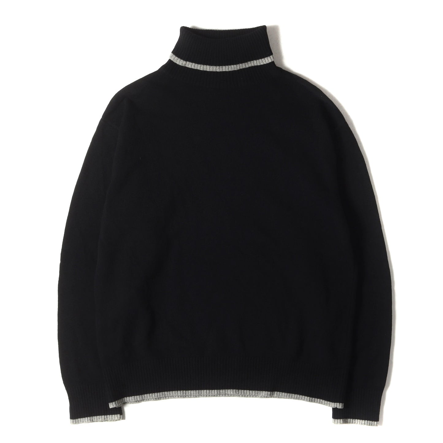 90s リブライン タートルネック ウールニット