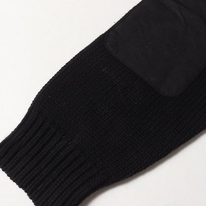 90s レースアップ ヘビー コットンニット パーカー