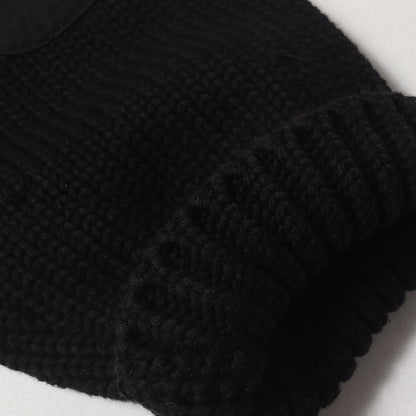 90s レースアップ ヘビー コットンニット パーカー