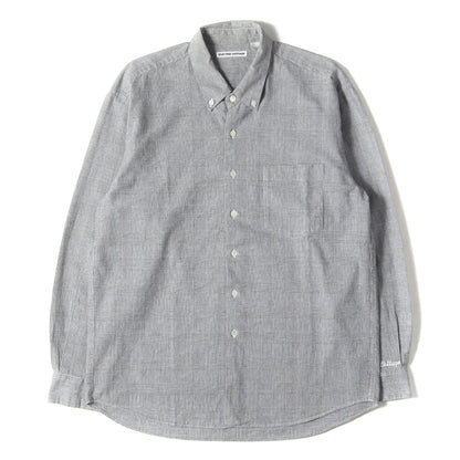 90s グレンチェック ボタンダウンシャツ