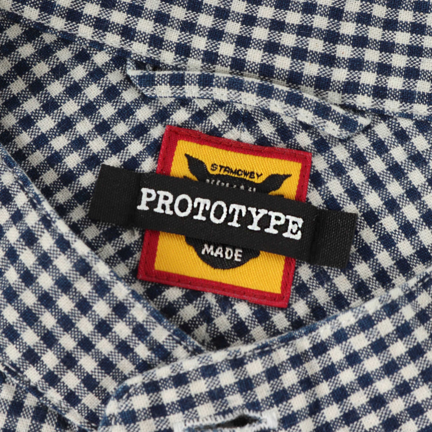 24SS ギンガムチェック スタンドカラー 半袖シャツ(STAND COLLAR S/S SHIRT)