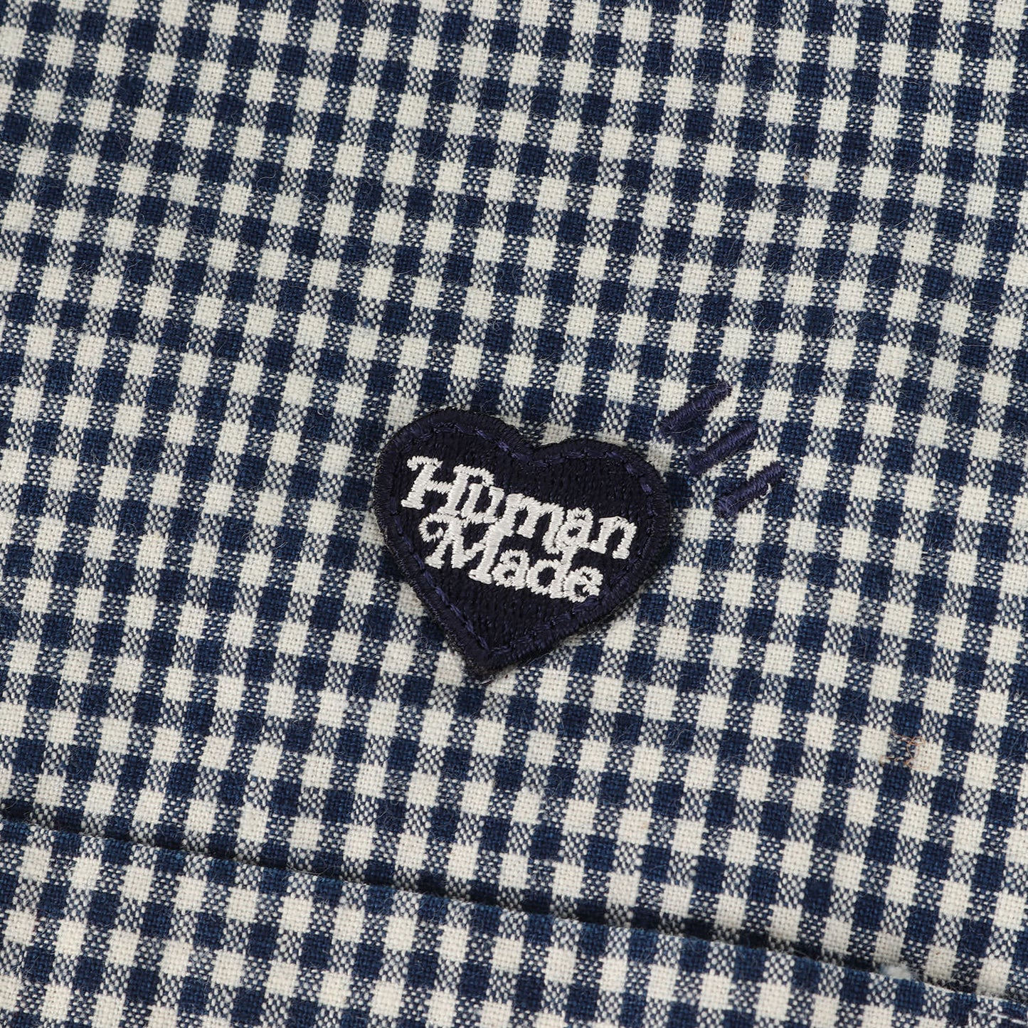 24SS ギンガムチェック スタンドカラー 半袖シャツ(STAND COLLAR S/S SHIRT)