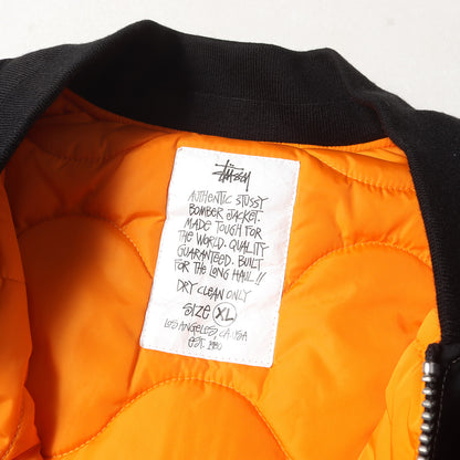 STUSSY (ステューシー) 24AW 裏地キルティング MA-1 ボンバー 