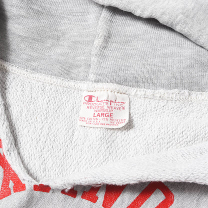 70s 前期 単色タグ リバースウィーブ ウィングフット 3段プリント スウェットパーカー