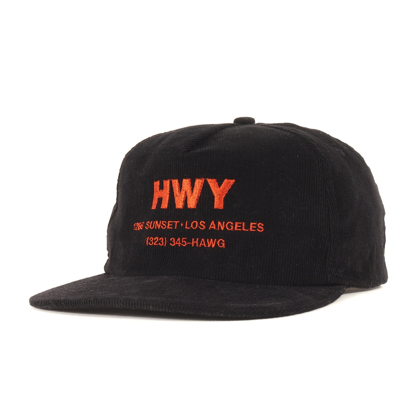 ブランドロゴ コーデュロイ 6パネルキャップ