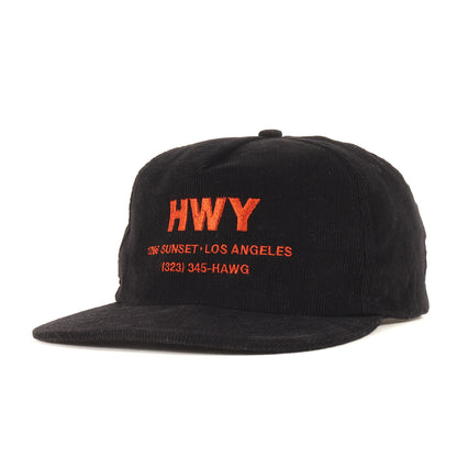 ブランドロゴ コーデュロイ 6パネルキャップ