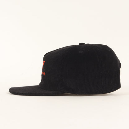 ブランドロゴ コーデュロイ 6パネルキャップ