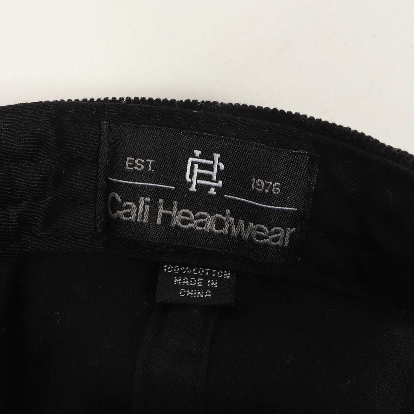 ブランドロゴ コーデュロイ 6パネルキャップ