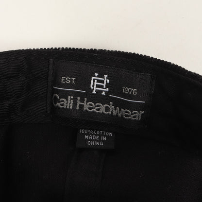 ブランドロゴ コーデュロイ 6パネルキャップ