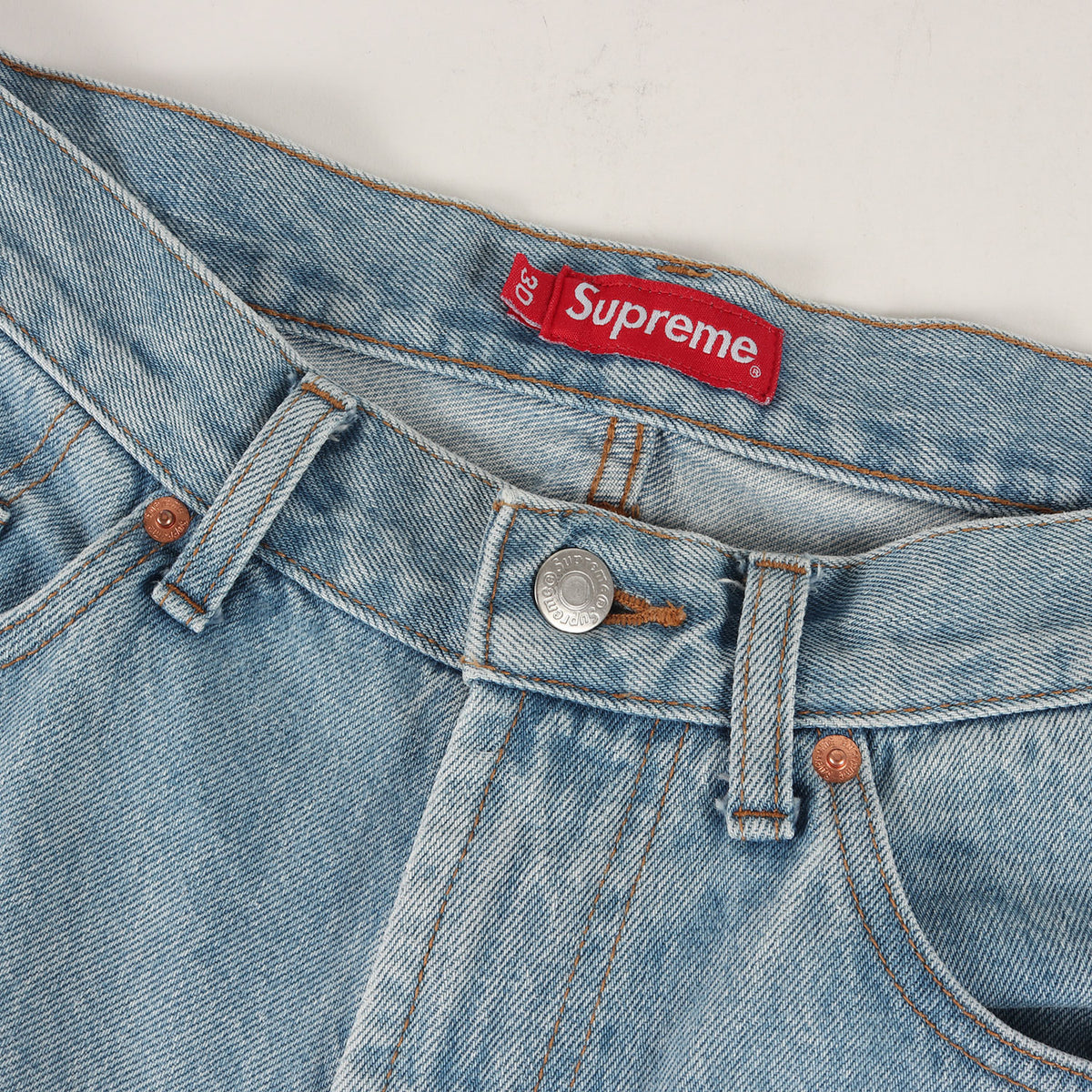 22SS クラシックロゴ刺繍 バギー デニムパンツ 日本製 (Baggy Jean)