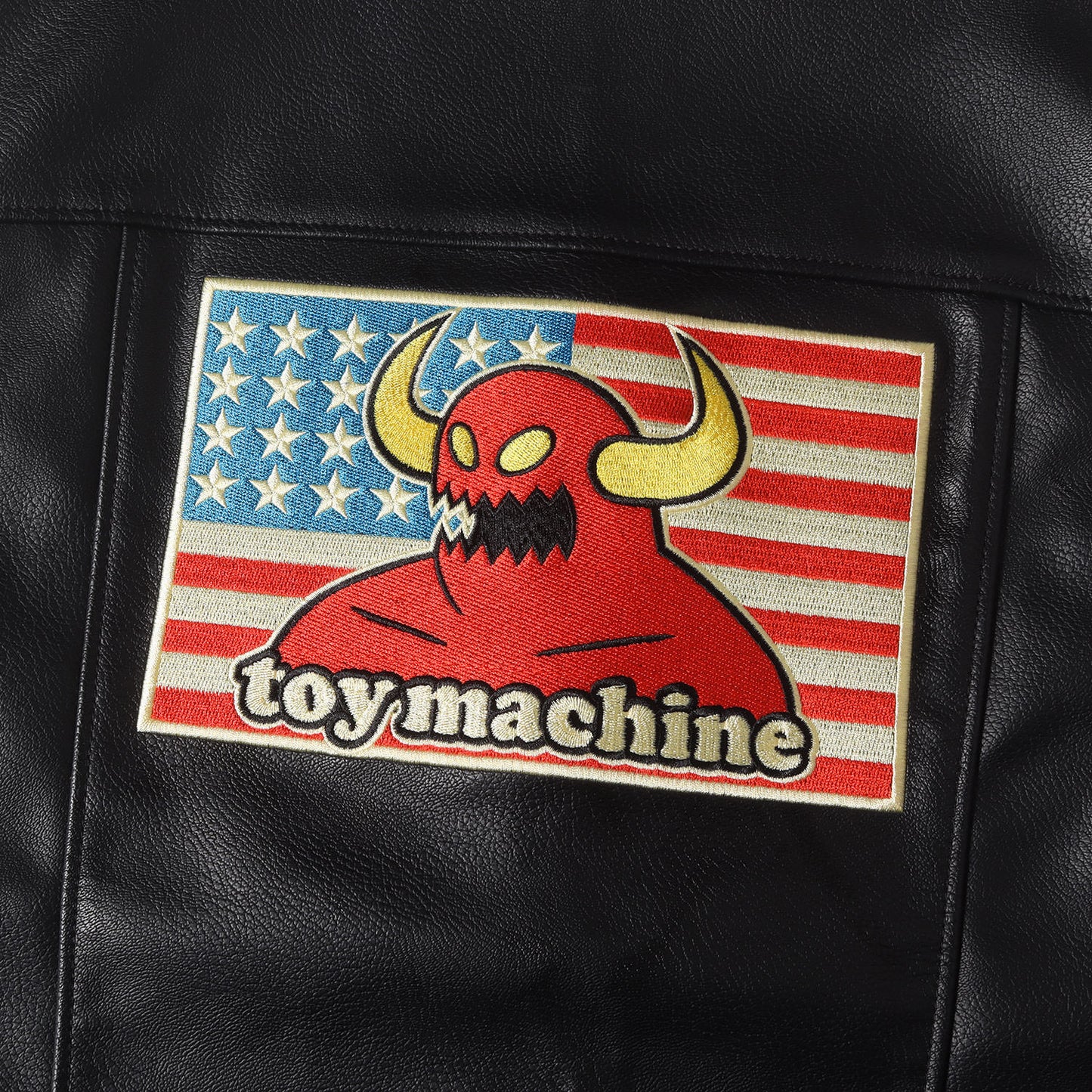 24SS ×Toy Machine フェイクレザー ジップ ベスト(Faux Leather Vest)