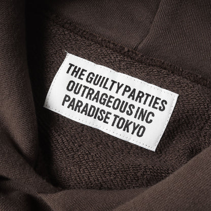 24SS ブランドロゴ刺繍 スウェット パーカー(MIDDLE WEIGHT PULLOVER HOODED SWEAT SHIRT)
