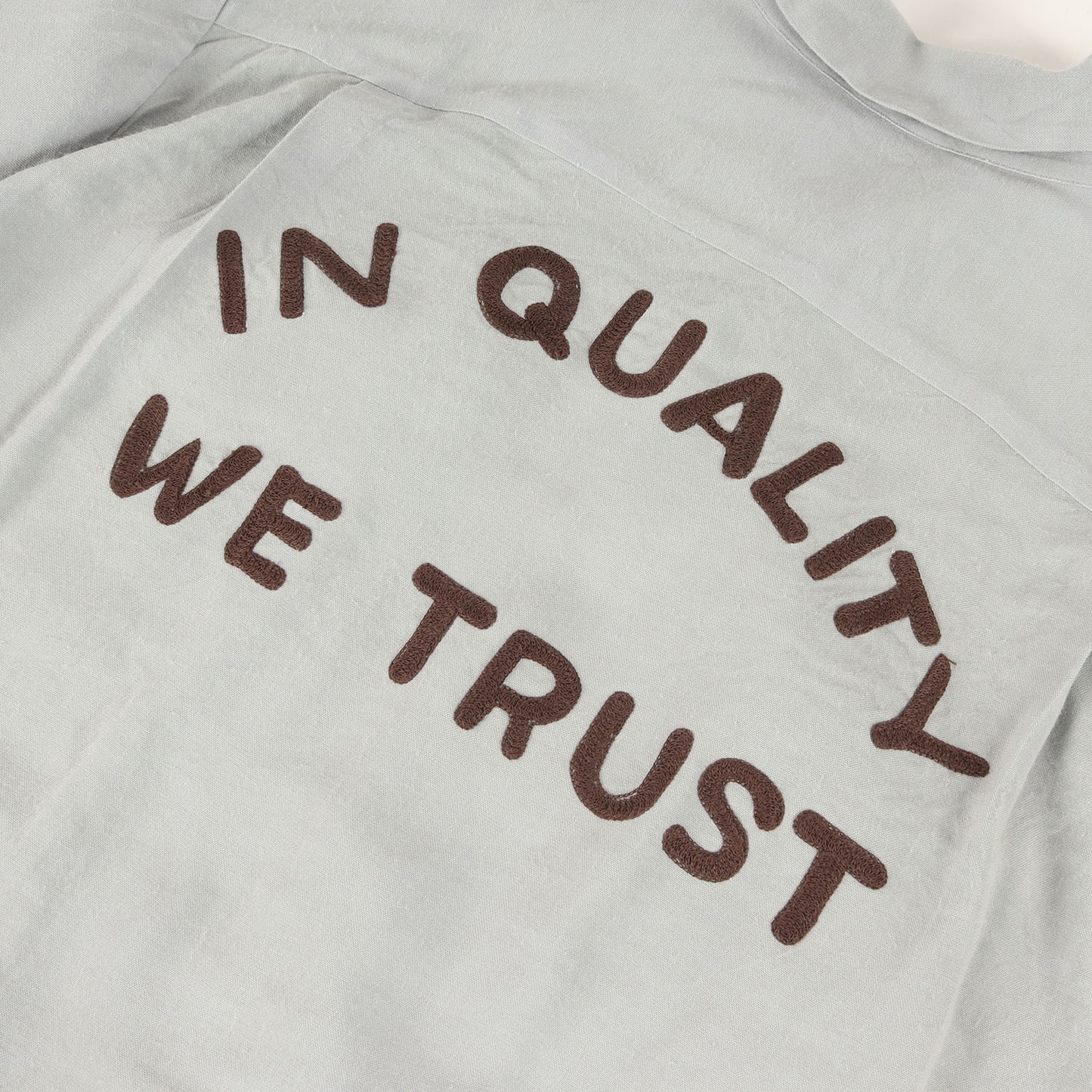 24SS チェーン刺繍 レーヨン オープンカラーシャツ(KEESEY G.S.SHIRT L/S I.Q.W.T.)