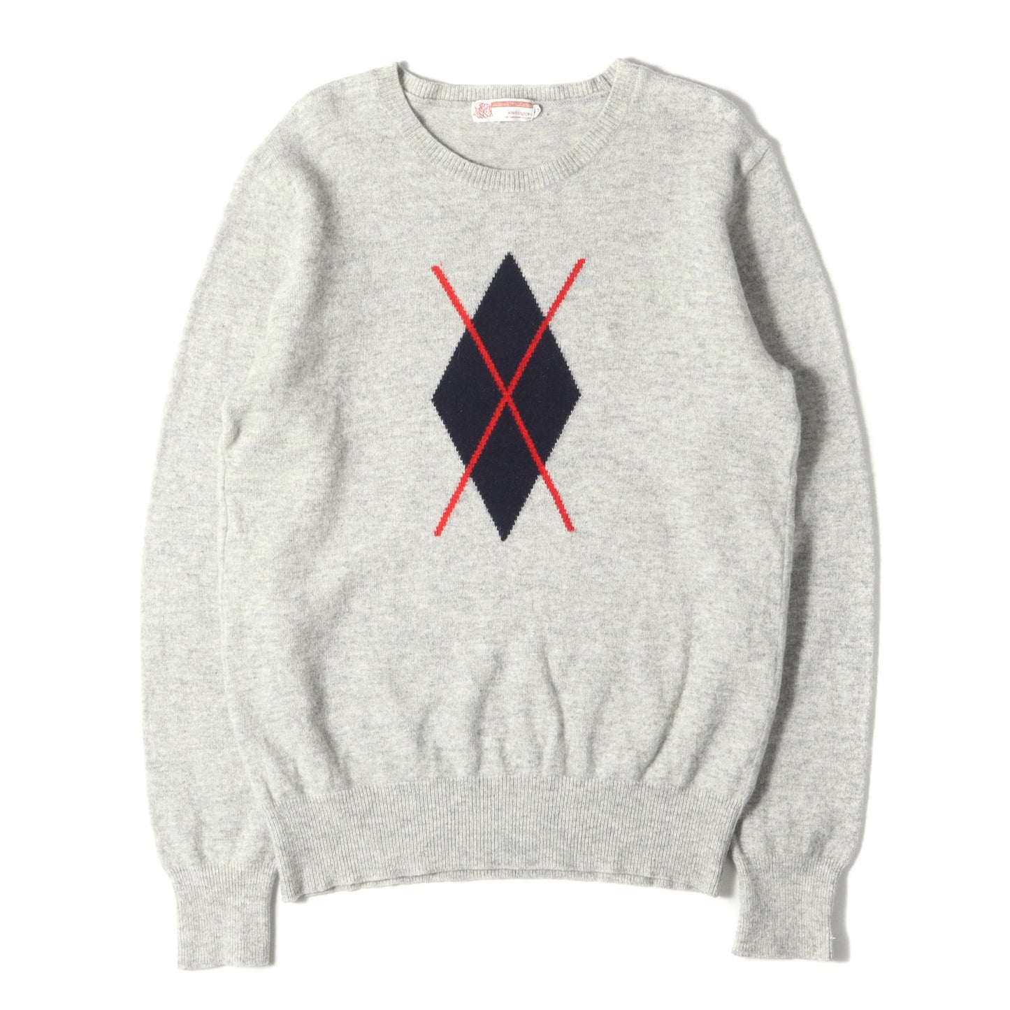 00s アーガイル デザイン ウールニット