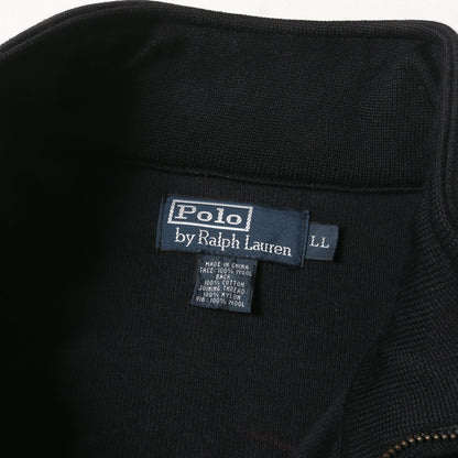 00s レザーライン ウールニット ジップ ジャケット