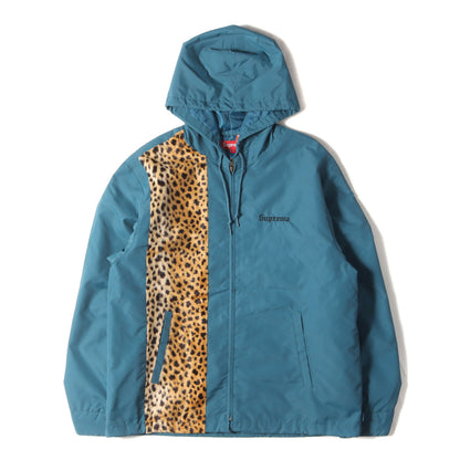 チーター柄 切替し フードジップ ジャケット(Cheetah Hooded Station Jacket)