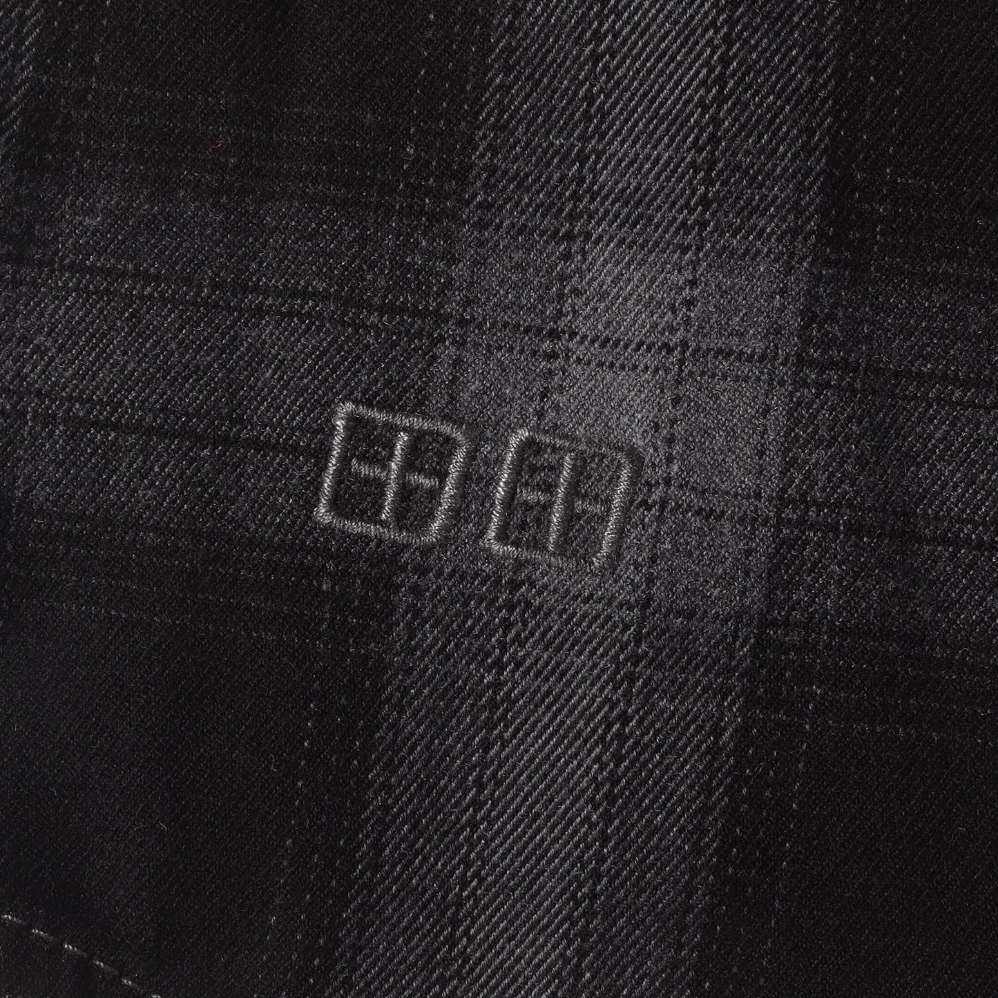 グラフィック刺繍 ストレッチ オンブレチェック シャツ(Consciousness Plaid Shirt)
