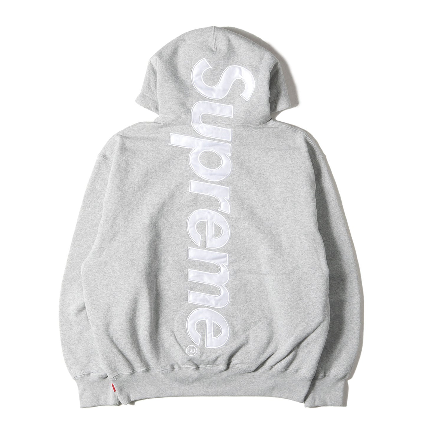24AW ビッグサテンアップリケ スウェット パーカー(Satin Applique Hooded Sweatshirt)