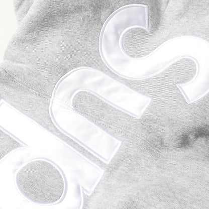 24AW ビッグサテンアップリケ スウェット パーカー(Satin Applique Hooded Sweatshirt)