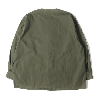 21SS ノーカラー ミリタリー シャツジャケット(SCOUT / LS)