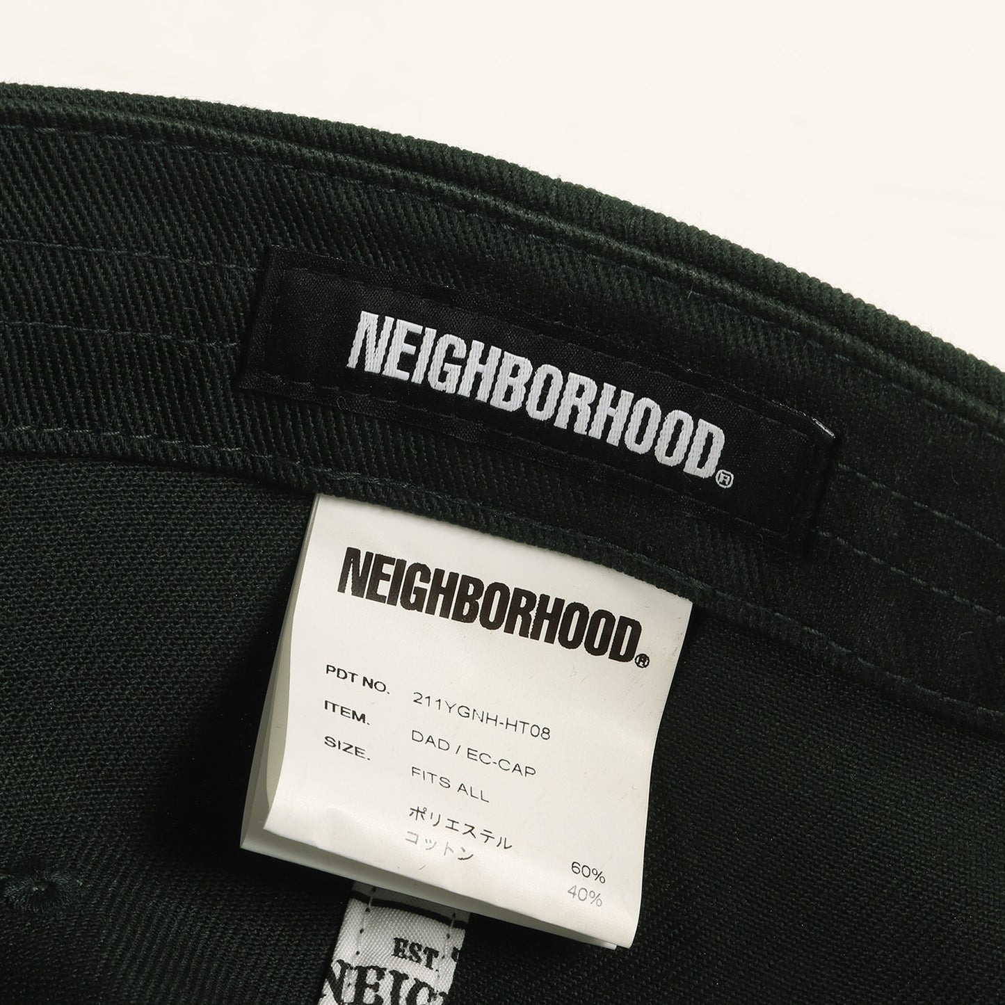 21SS ブランドロゴ刺繍 6パネルキャップ(DAD-CE / EC-CAP)