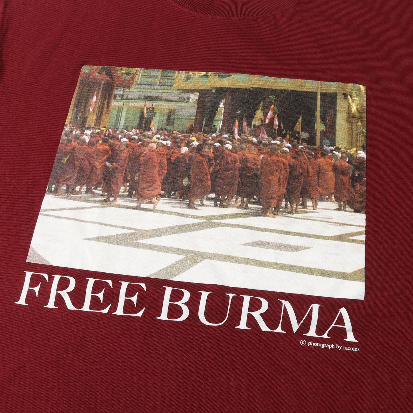 00s FREE BURMA フォトプリント Tシャツ