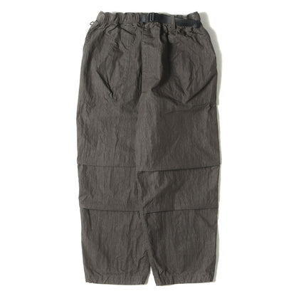 24SS 塩縮加工 ナイロン ワイド マウンテン イージーパンツ(CRINKLE WIDE MOUNTAIN PANT)