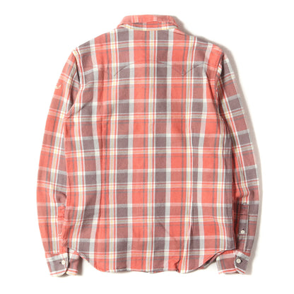 21SS ヘビー チェック フランネルシャツ(COLLOR OFF HEAVY NELL CHECK SHIRTS)