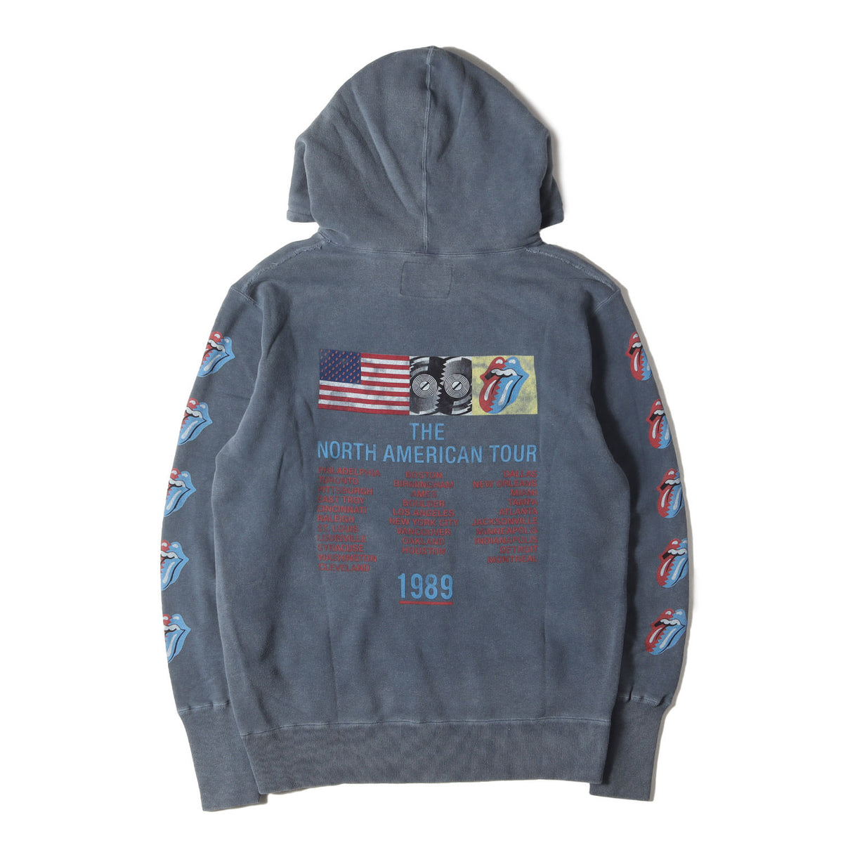 21AW ×The Rolling Stones ピグメントダイ加工 スウェットパーカー