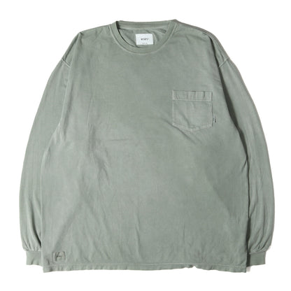 21AW オーバーダイ加工 ロングスリーブ ポケット Tシャツ(BLANK 01 LS)