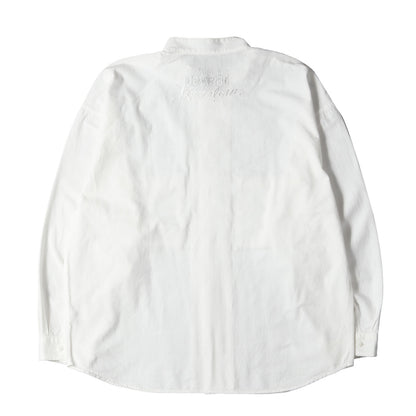 20SS スタンドカラー オーバーサイズ コットンシャツ(STAND SHT L/S SOLID)