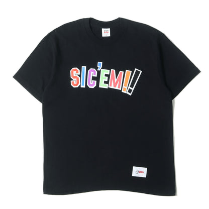 21AW ×WTAPS SIC'EM!!ロゴ クルーネック Tシャツ(Sic'em! Tee)