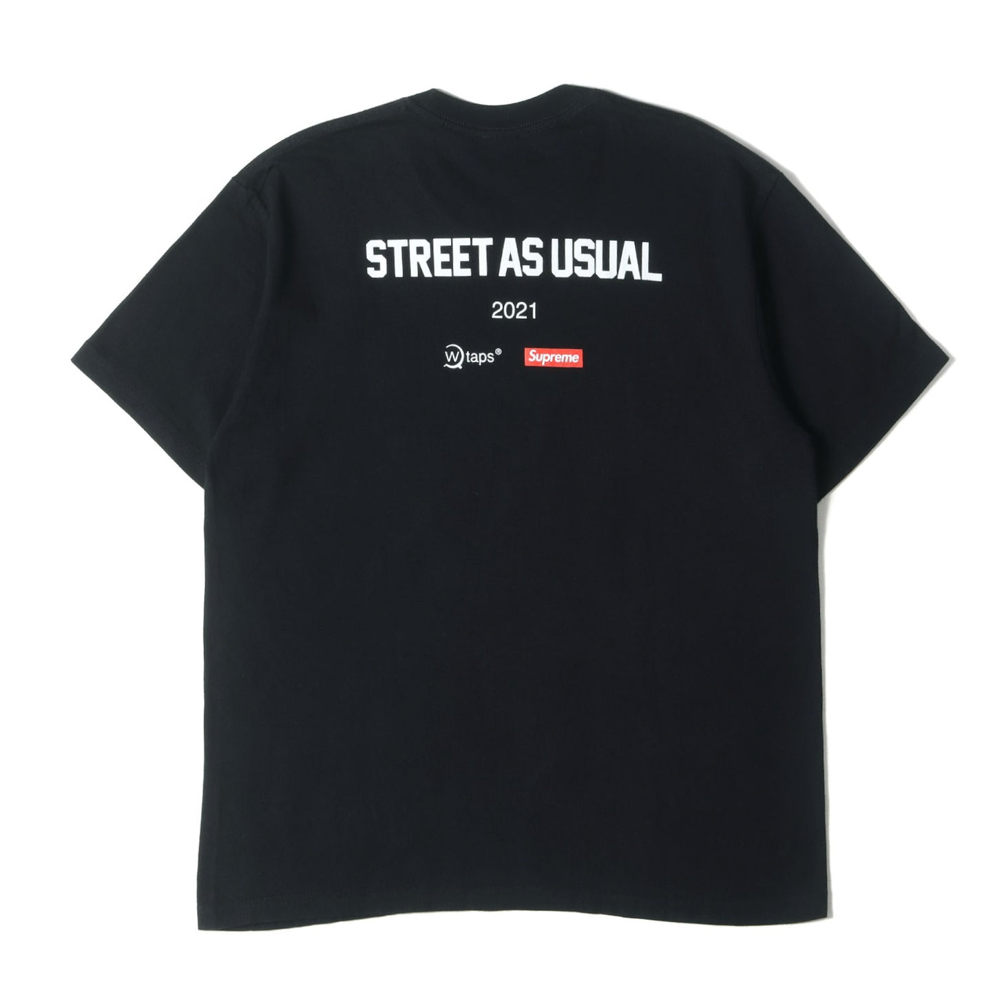 21AW ×WTAPS SIC'EM!!ロゴ クルーネック Tシャツ(Sic'em! Tee)