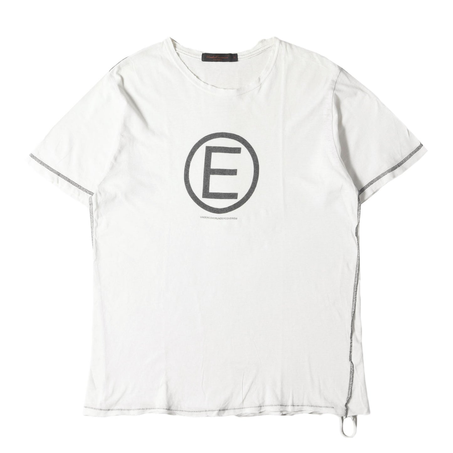 UNDERCOVER (アンダーカバー) 03SS SCAB期 ダメージ加工 Eロゴ Tシャツ 