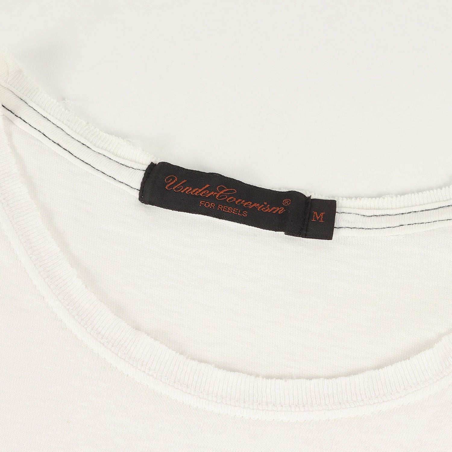 UNDERCOVER (アンダーカバー) 03SS SCAB期 ダメージ加工 Eロゴ Tシャツ 