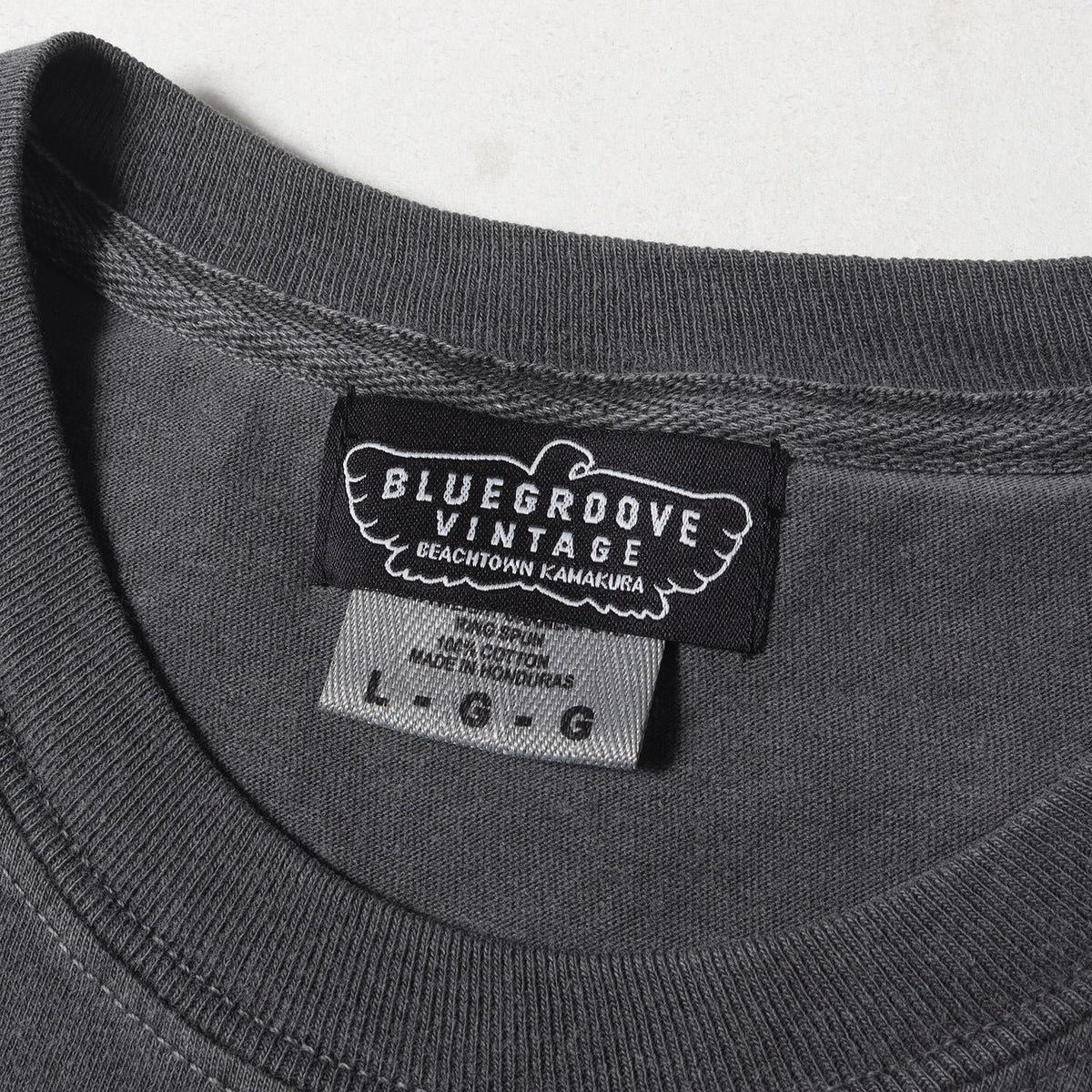 ×BLUE GROOVE ピグメントダイ加工 ロングスリーブ Tシャツ