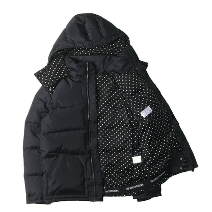 ×Rocky Mountain Featherbed 裏地ドット柄 フード付き ダウンジャケット
