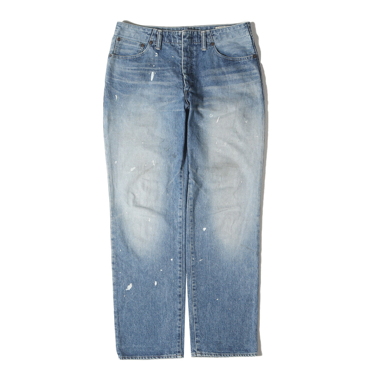 ペンキ加工 テーパード ヘビー デニムパンツ(HEAVY DENIM TAPERD JEANS DUSTY TYPE)