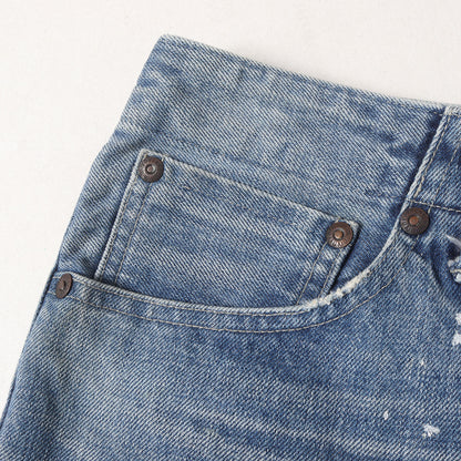 ペンキ加工 テーパード ヘビー デニムパンツ(HEAVY DENIM TAPERD JEANS DUSTY TYPE)