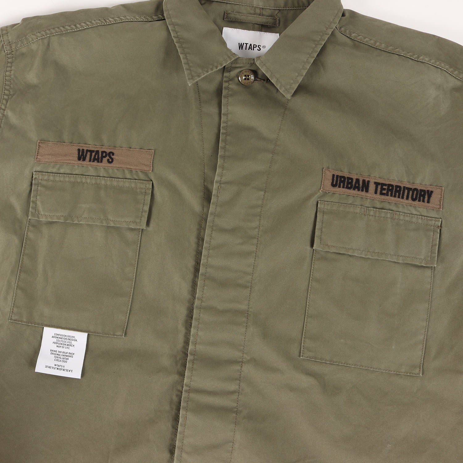 WTAPS (ダブルタップス) 20AW オーバーサイズ ミリタリー シャツ 