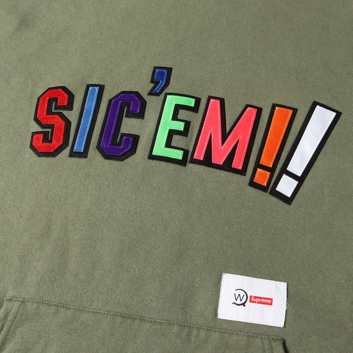21AW ×WTAPS SICEM!!ロゴ スウェット パーカー(Sicem! Hooded Sweatshirt)